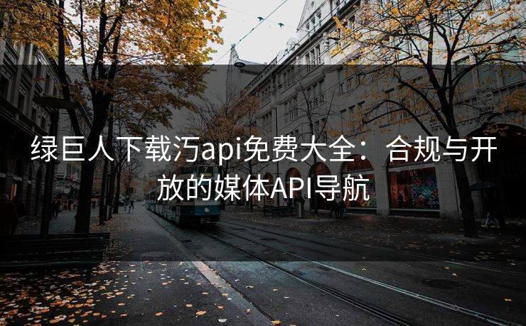绿巨人下载汅api免费大全：合规与开放的媒体API导航